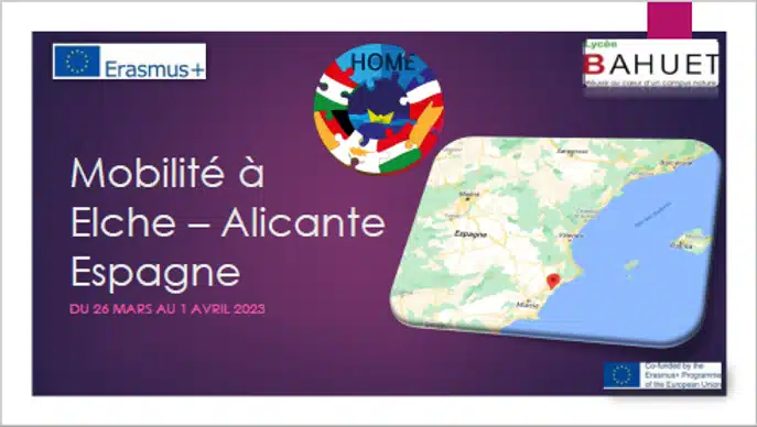 Mobilite a Elche Alicante en Espagne du 26 mars au 1er avril 2023